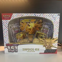🦅 Pokemon 151 Zapdos ex Collection Box 4 Packs Scarlet & Violet NEW SEALED 🦅 - Image 1
