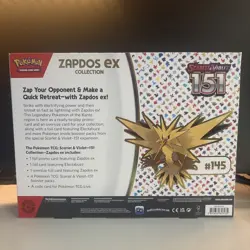 🦅 Pokemon 151 Zapdos ex Collection Box 4 Packs Scarlet & Violet NEW SEALED 🦅 - Image 2