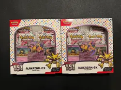 (2) Pokemon TCG 151 Alakazam ex Collection Box Sealed Scarlet And Violet Promos - Image 1