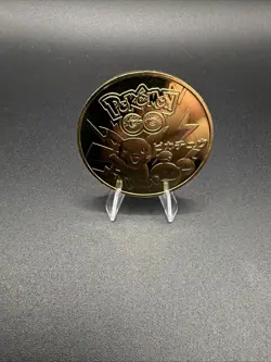 Pikachu 1996 Pokemon GO Challenge Coin Japan Limited Ed. 24kt Gold Plated - Image 2