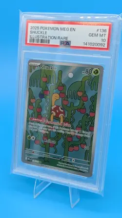 2025 Pokemon MEG Shuckle #136 Illustration Rare PSA 10 Gem Mint - Image 1