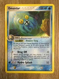 Pokemon TCG - Omastar 23/92 Non-Holo Rare - EX Legend Maker - MP - Image 1