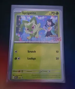Pokemon Sprigatito SVP 191 Scarlet & Violet Black Star Promo - Image 1