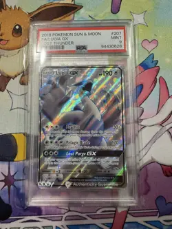Pokemon Lugia GX Full Art 2018 Lost Thunder 207/214 PSA 9 - Image 1