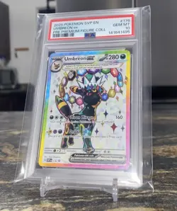 2025 POKEMON PRISMATIC EVOLUTIONS PREMIUM FIGURE COLLECTION UMBREON EX PSA 10 - Image 2