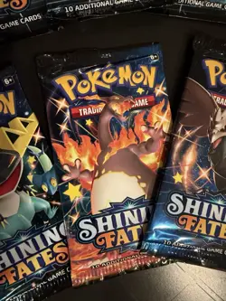 Lot of 6 Pokemon TCG Shining Fates Booster Packs, New, Factory Sealed 🍀 - Image 2