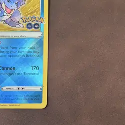 Pokemon TCG Radiant Blastoise 018/078 Pokemon GO Holo Radiant Rare Ability 150HP - Image 2