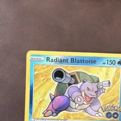 Pokemon TCG Radiant Blastoise 018/078 Pokemon GO Holo Radiant Rare Ability 150HP - Image 4