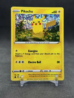 Pokemon TCG - Pikachu 007/015 - McDonald's 2022 Holo Promo - EXTRA INK ERROR - Image 1