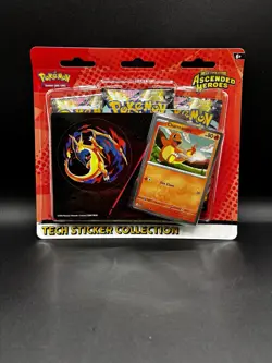 Pokemon Ascended Heroes Tech Sticker Collection Charmander New Sealed - Image 1
