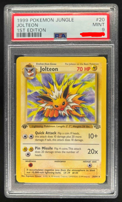 1999 Pokemon Jungle 1st Edition Jolteon #20/64 PSA 9 - Image 1