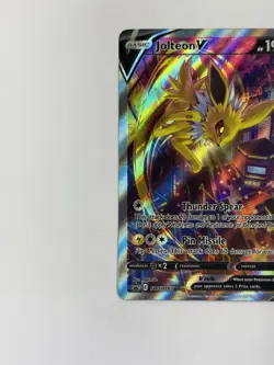 Pokemon TCG Jolteon V Swsh183 Black Star Promo Sword & Shield Full Art Holo LP - Image 4