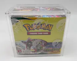 #1 Pokemon Evolving Skies Booster Box SEALED w/ Acrylic Case Mint Sword & Shield - Image 1