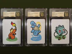 2025 POKEMON SEQUENTIAL TARUKA BULBASAUR, CHARMANDER, SQUIRTLE CGC PRISTINE 10 - Image 1