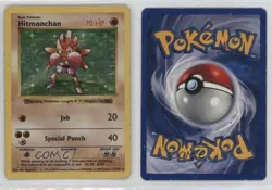 Hitmonchan Holo Shadowless Pokemon Base Set #7 1999 - Image 3