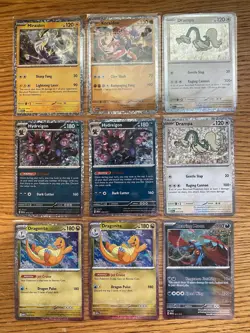 2024 Pokemon McDonald's Promo Lot Holo - Dragonite, Roaring Moon, Drampa NM/LP - Image 1