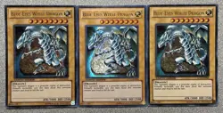 Blue-Eyes White Dragon LC01-EN004 (x3 UR) Legendary Collection 1 Limited NM - Image 1