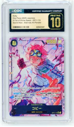 【Koby】2025 One Piece JPN. OP11-119 SR Alternate Art CGC Pristine 10 - Image 1