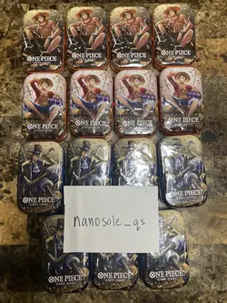 One Piece Mini Tin Pack Set VOL. 2 TS-02 TS02 English LOT of 15 Sealed Tins - Image 1