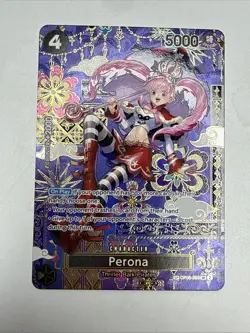 One Piece Perona OP06-093 OP14 SP English Alt Art The Azure Sea's Seven - Image 1