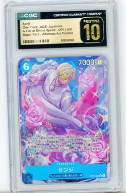 【Sanji】2025 One Piece JPN. OP11-051 Super Rare Alternate Art CGC Pristine 10 - Image 1