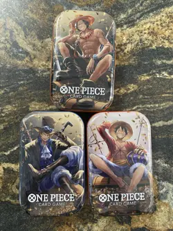 ONE PIECE Mini Tins Set Volume 2 OP13 Booster Packs Factory Sealed New A - Image 1