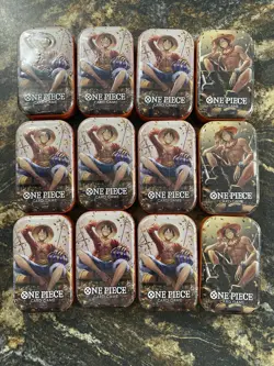 One Piece 12x Mini Tin Pack Set VOL. 2 English Case Quantity Factory Sealed B - Image 1