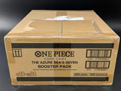 One Piece OP14-EB04 The Azure Sea's Seven English 12 Booster Box Case Sealed - Image 2