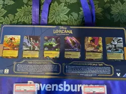 All 7 2024 DISNEY LORCANA D23 EXPO PROMO CARDS SORCERER Mickey PSA 10 PLUS PIN + - Image 2