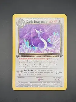Dark Dragonair 33/82 Team Rocket Regular 1st EDITION Pokemon Card WOTC LP - Image 1