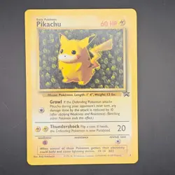 Pikachu #1 Pokemon Card -WOTC Black Star Promo-LP - Image 1