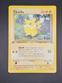 Pikachu - 60/64 - Pokemon Jungle 1st Edition Card WOTC LP - Image 1