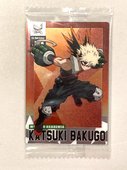 Katsuki Bakugo - 1_02 - My Hero Academia Plastic Wafer Card Japanese - Image 1