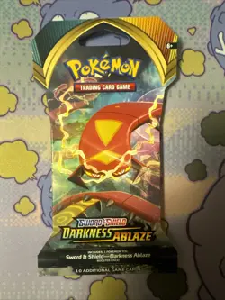 Pokemon TCG Sword & Shield Darkness Ablaze Sleeved Booster Pack - 10 Cards | NEW 820650807121 - Image 1