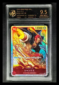 2023 ONE PIECE JPN. cards Shanks OP06-007 SR RPA 9.5 (SAME AS PSA 9) - Image 1