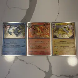 Pokemon TCG Flareon 167, Vaporeon 168, Jolteon 169, Black Star Promo 3 Card Set! - Image 1