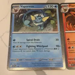 Pokemon TCG Flareon 167, Vaporeon 168, Jolteon 169, Black Star Promo 3 Card Set! - Image 2
