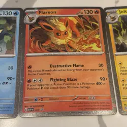 Pokemon TCG Flareon 167, Vaporeon 168, Jolteon 169, Black Star Promo 3 Card Set! - Image 3