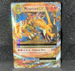Pokemon Mega M Charizard EX Ultra Rare TCG Card 13/108 LP - Image 1