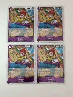 Buggy OP13-072 Carrying On His Will 4 Foil Card Play Set Lot One Piece - Image 1