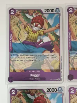 Buggy OP13-072 Carrying On His Will 4 Foil Card Play Set Lot One Piece - Image 2