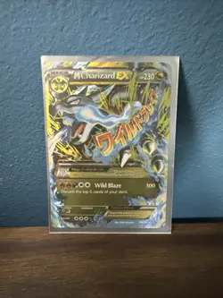 Pokemon Mega M Charizard EX TCG Secret Ultra Rare Holo Card XY Flashfire 108/106 - Image 1