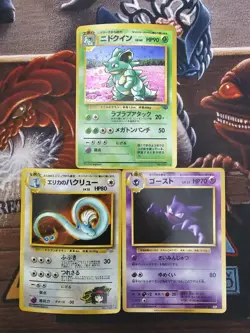 Pokemon Card TCG Vintage Cards Japanese Nidoqueen Erika's Dragonair Hainter - Image 1