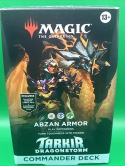 Magic The Gathering Tarkir Dragonstorm Commander Deck Abzan Armor Factory Sealed - Image 1
