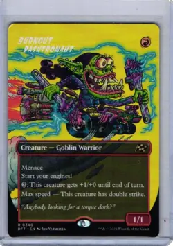 MTG Burnout Bashtronaut #0340 Borderless Rare Aetherdrift (DFT) - Image 1