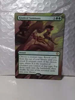 Kindred Summons MTG Lorwyn Eclipsed Commander Hand Painted Extended Altered Art - Image 1