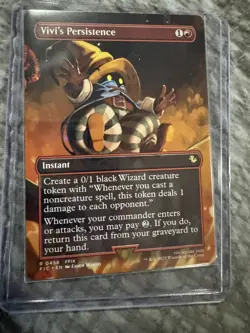 MTG Vivi's Persistence (Borderless) (458) | NM | Cmd: Final Fantasy {FIC} - Image 1