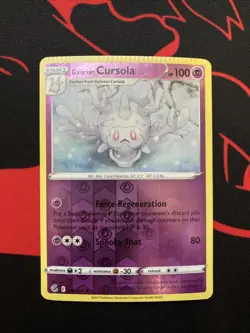 Crimp Error Galarian Cursola 118/264 Fusion Strike Reverse Holo Rare Pokemon - Image 1