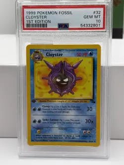 ***PSA 10 Cloyster 1st Edition Fossil #32*** Pokemon Kid Icarus - Image 1