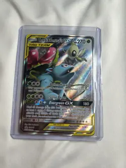 Pokemon TCG Celebi & Venusaur GX SM167 Alternative Art Tag Team Promo - Image 1